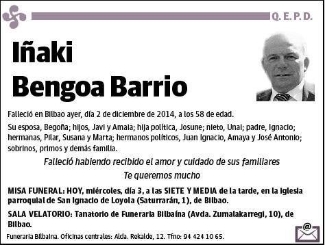 BENGOA BARRIO,IÑAKI