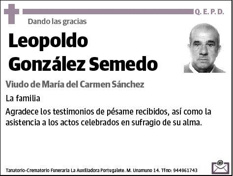 GONZALEZ SEMEDO,LEOPOLDO