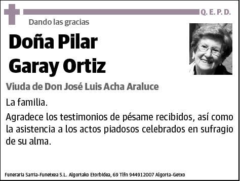 GARAY ORTIZ,PILAR