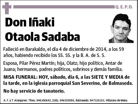 OTAOLA SADABA,IÑAKI