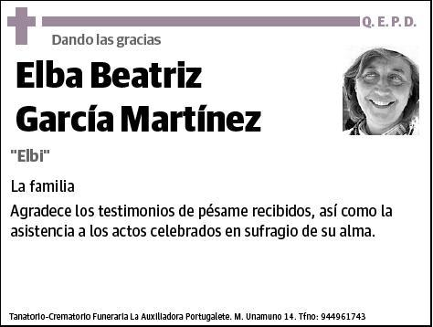 GARCIA MARTINEZ,ELBA BEATRIZ