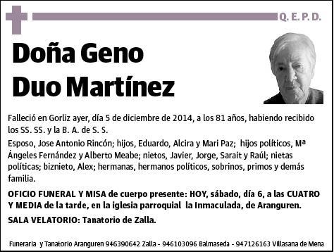 DUO MARTINEZ,GENO