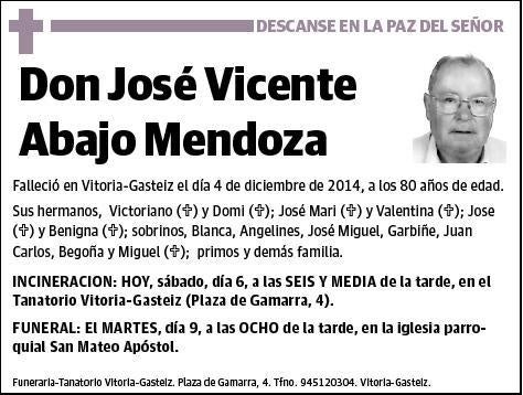 ABAJO MENDOZA,JOSE VICENTE