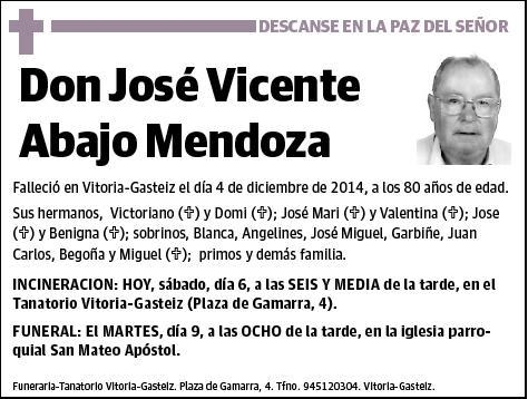 ABAJO MENDOZA,JOSE VICENTE