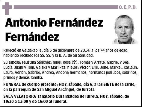 FERNANDEZ FERNANDEZ,ANTONIO