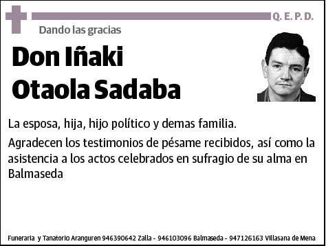 OTAOLA SADABA,IÑAKI