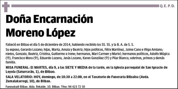 MORENO LOPEZ,ENCARNACION