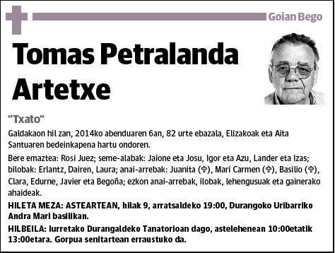 PETRALANDA ARTETXE,TOMAS