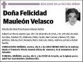 MAULEON VELASCO,FELICIDAD