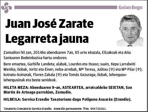 ZARATE LEGARRETA,JUAN JOSE