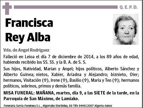 REY ALBA,FRANCISCA