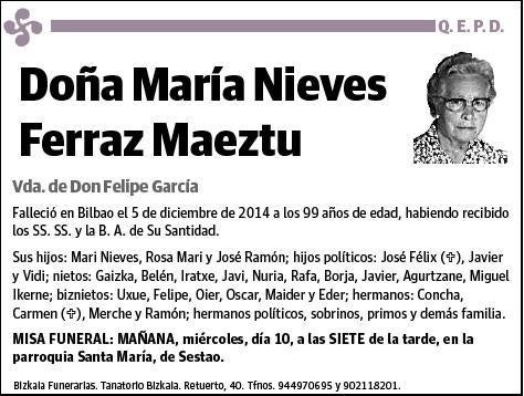 FERRAZ MAEZTU,MARIA NIEVES