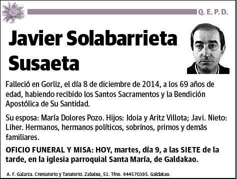 SOLABARRIETA SUSAETA,JAVIER