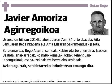 AMORIZA AGIRREGOIKOA,JAVIER