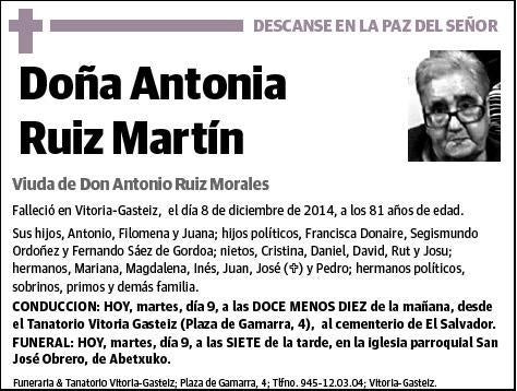 RUIZ MARTIN,ANTONIA