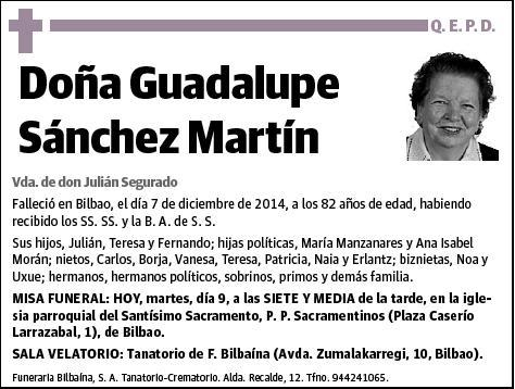 SANCHEZ MARTIN,GUADALUPE