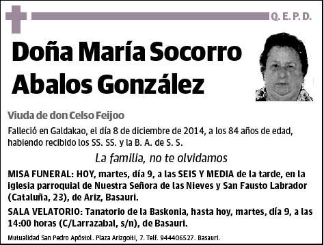 ABALOS GONZALEZ,MARIA SOCORRO