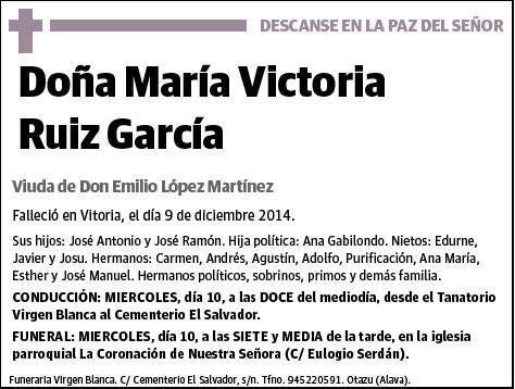 RUIZ GARCIA,MARIA VICTORIA