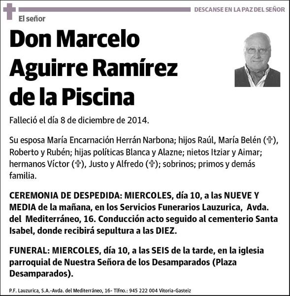 AGUIRRE RAMIREZ DE LA PISCINA,MARCELO