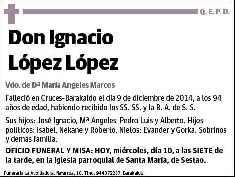 LOPEZ LOPEZ,IGNACIO