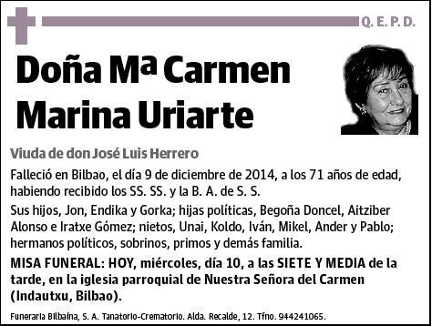 MARINA URIARTE,Mª CARMEN