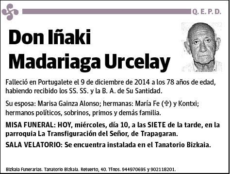 MADARIAGA URCELAY,IÑAKI