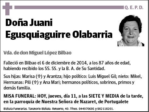 EGUSQUIAGUIRRE OLABARRIA,JUANI