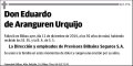 DE ARANGUREN URQUIJO,EDUARDO