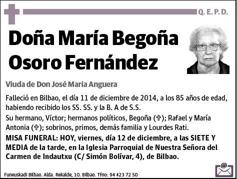 OSORO FERNÁNDEZ,MARÍA BEGOÑA