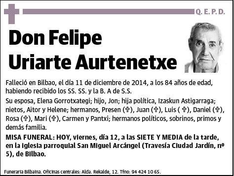 URIARTE AURTENETXE,FELIPE