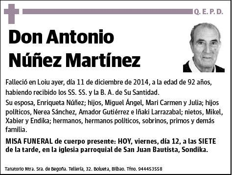 NUÑEZ MARTINEZ,ANTONIO