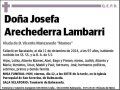ARECHEDERRA LAMBARRI,JOSEFA