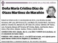 DIAZ DE OTAZU MARTINEZ DE MARAÑON,MARIA CRISTINA