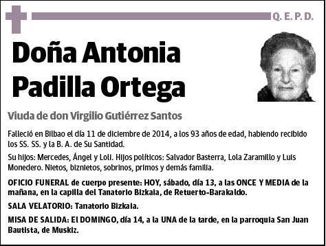 PADILLA ORTEGA,ANTONIA