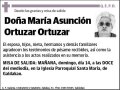 ORTUZAR ORTUZAR,MARÍA ASUNCIÓN