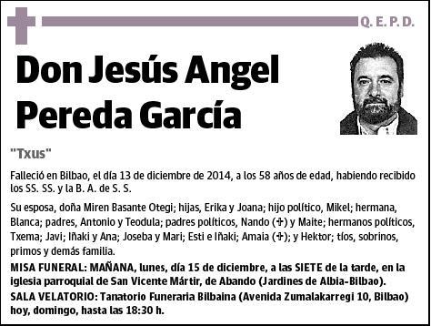 PEREDA GARCIA,JESUS ANGEL