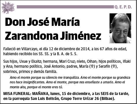 ZARANDONA JIMENEZ,JOSE MARIA