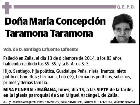 TARAMONA TARAMONA,MARIA CONCEPCION