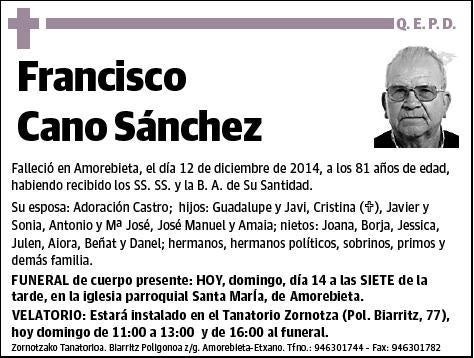 CANO SANCHEZ,FRANCISCO