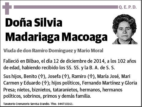 MADARIAGA MACOAGA,SILVIA