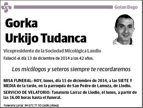 URKIJO TUDANCA,GORKA