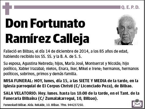 RAMIREZ CALLEJA,FORTUNATO