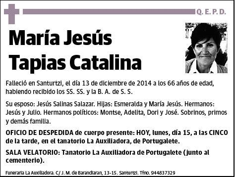 TAPIAS CATALINA,MARIA JESUS