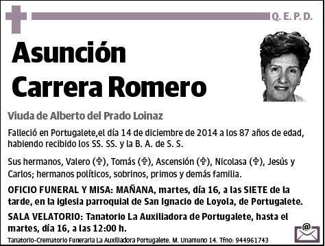 CARRERA ROMERO,ASUNCION