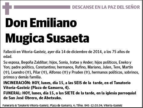 MUGICA SUSAETA,EMILIANO