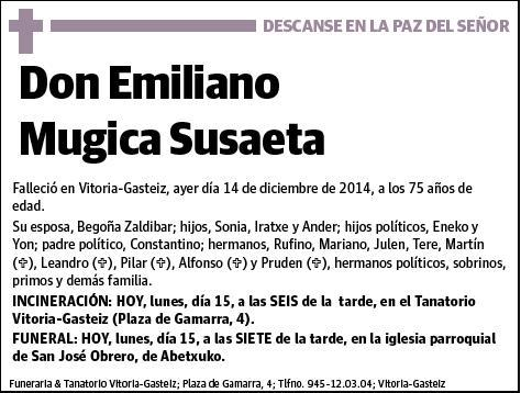 MUGICA SUSAETA,EMILIANO