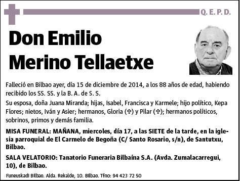 MERINO TELLAETXE,EMILIO