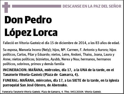 LOPEZ LORCA,PEDRO