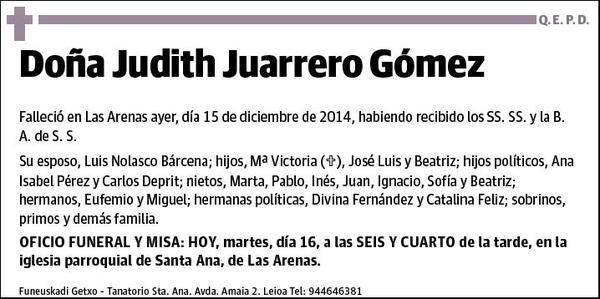 JUARRERO GOMEZ,JUDITH