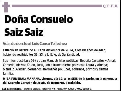 SAIZ SAIZ,CONSUELO